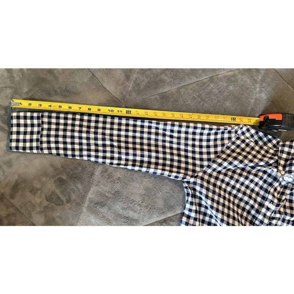 J.Crew Re-Imagined Women's Button Down Shirt Black White Plaid Long Sleeve Sz 8 - Picture 6 of 11